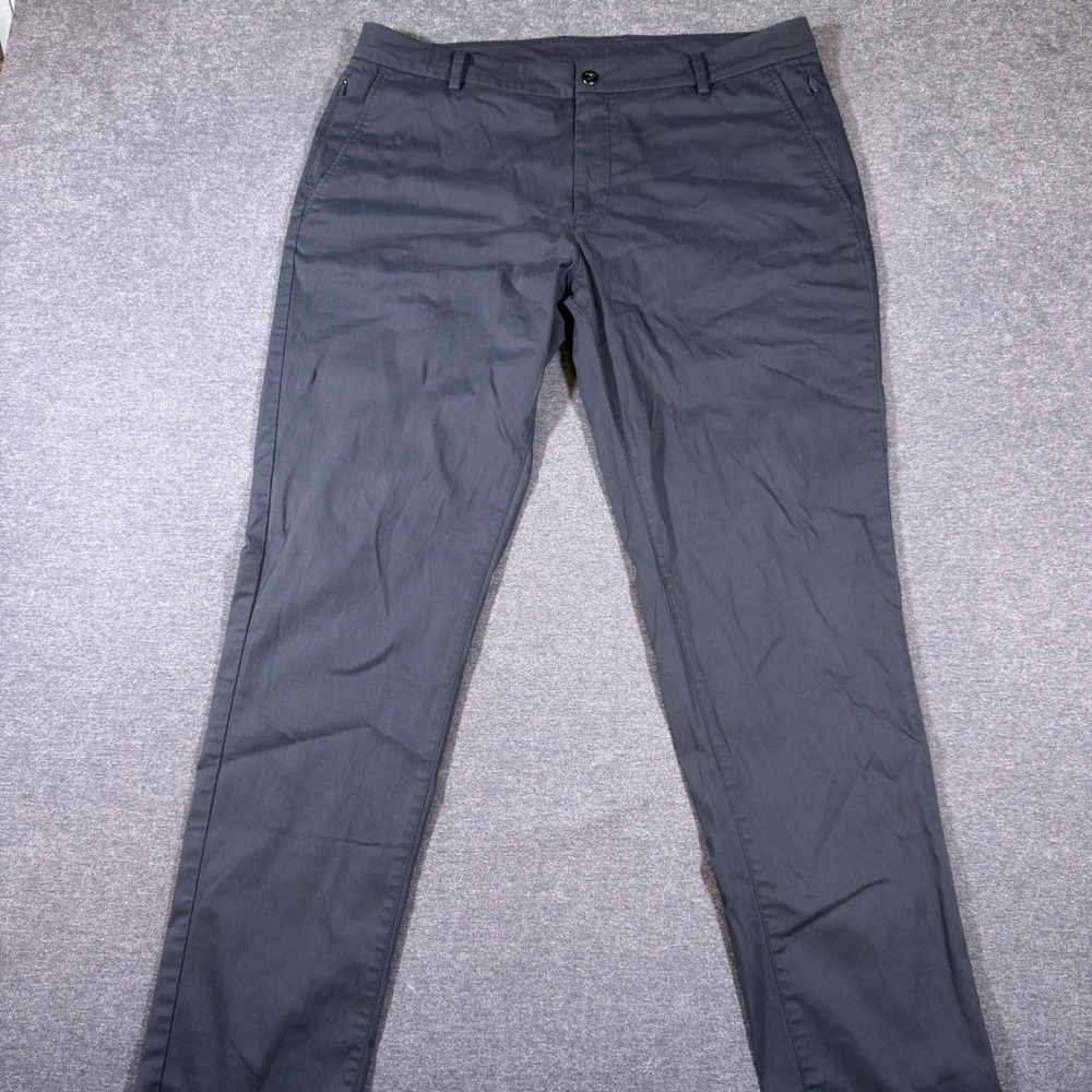 Birddogs Pants Mens 38x32 Gray Chino Pants Built In Liner Stretch Boomstick